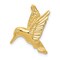 14K Yellow Gold Hummingbird Slide Pendant Jewelry 19.2mm x 20.3mm